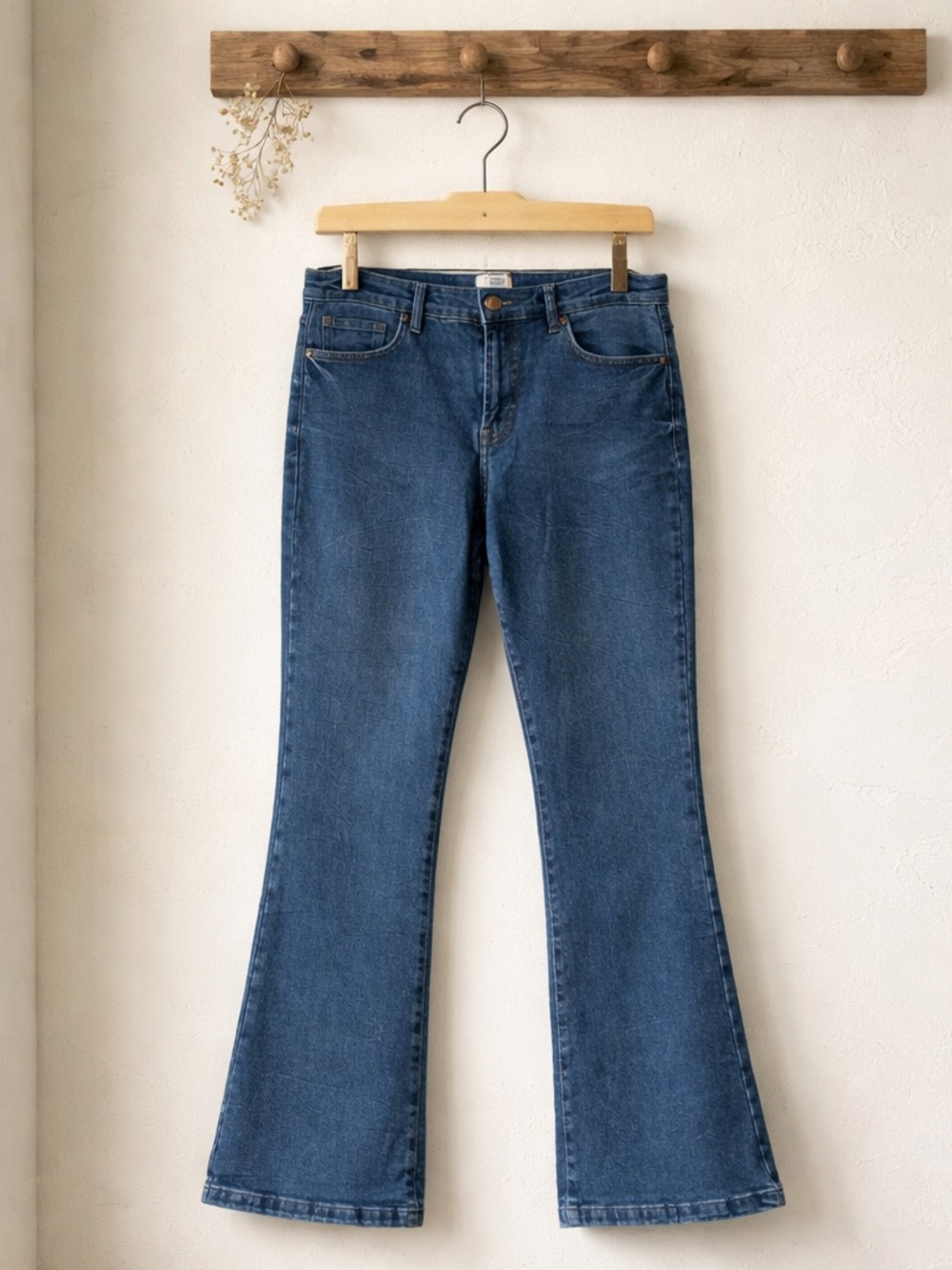 Kensie The Tessa High Rise Bootcut Classic Blue Women's Flared Jeans